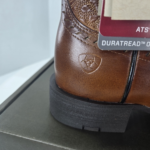 Ariat Women’s Round Up Remuda Brown Leather Cowboy Boots Women's 5.5 or 4 Youth - Picture 7 of 16